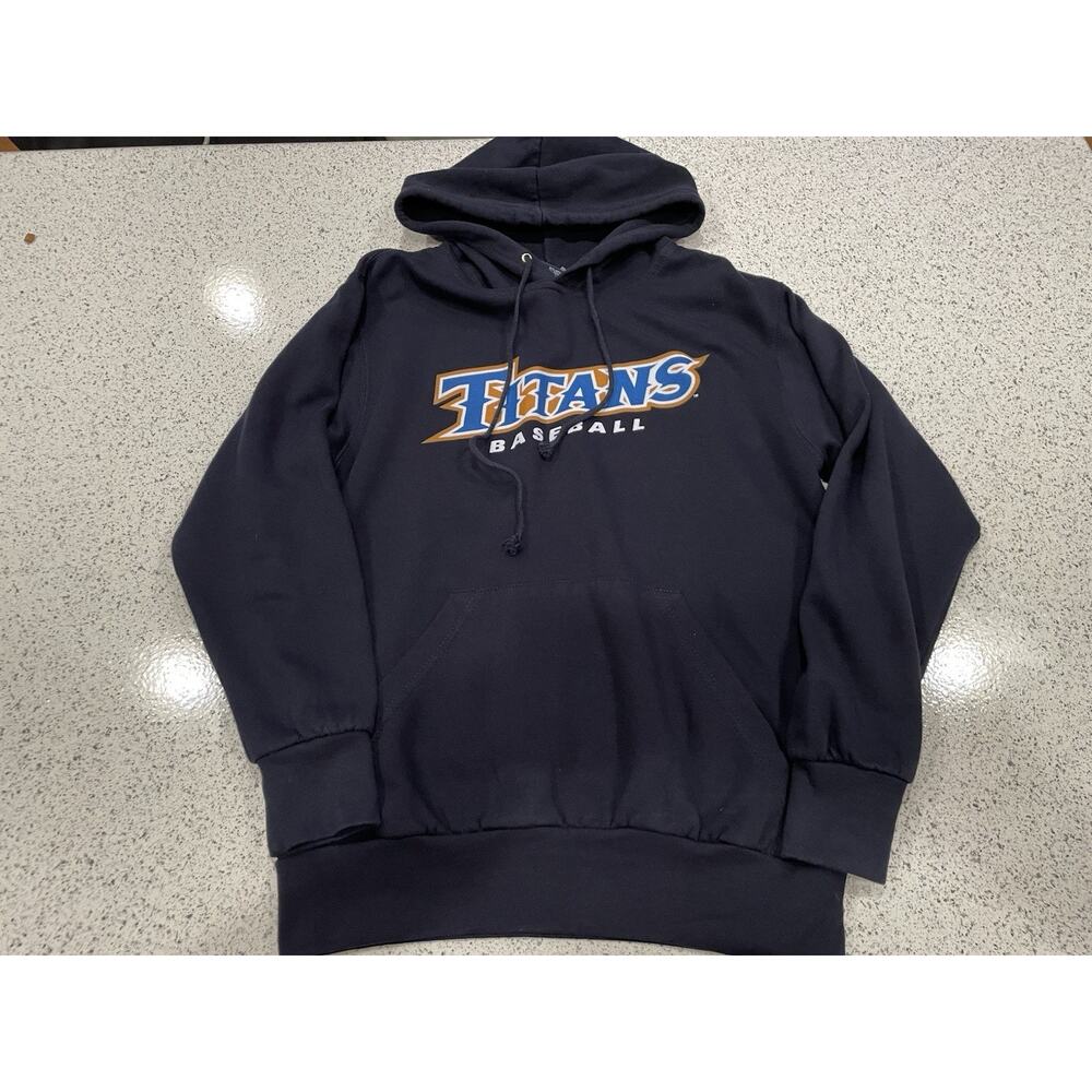 CSUF Fullerton Titans Baseball Hoodie Navy Blue Jacket Men’s Medium
